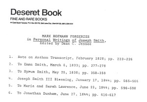 Errata for Teachings of the Prophet Joseph Smith--available by 1986-1987. See Bennett, "Hofmann's last bomb."